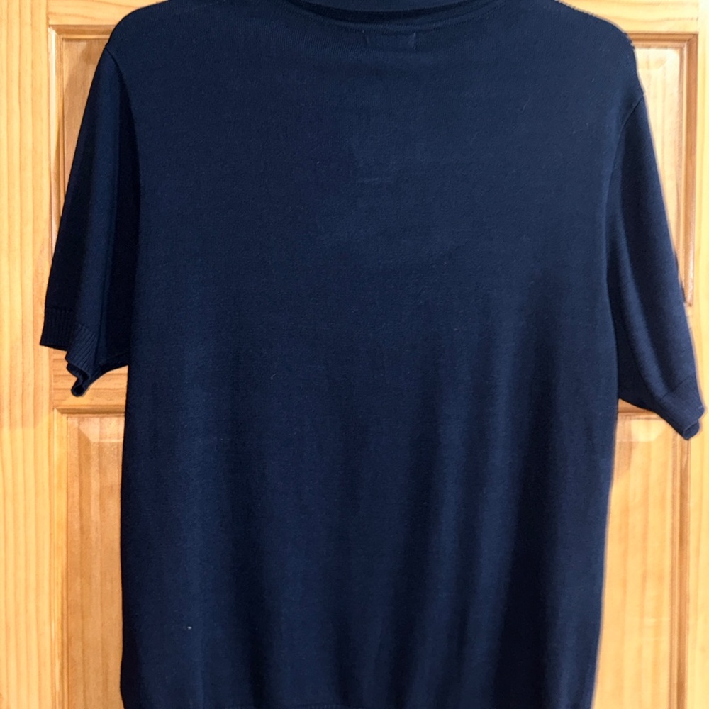NWT Truth By Republic Men's Short Sleeve Pointelle Polo Sweater-Night Life-L - Picture 5 of 8